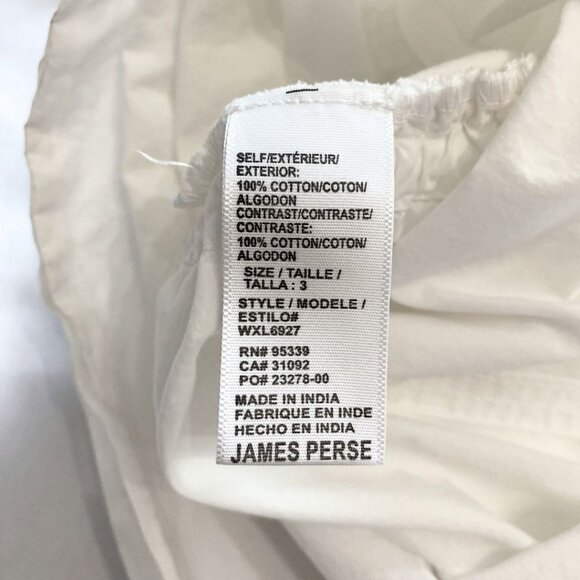 JAMES PERSE WHITE SLEEVELESS UTILITY TANK DRESS - LARGE - Picture 11 of 11